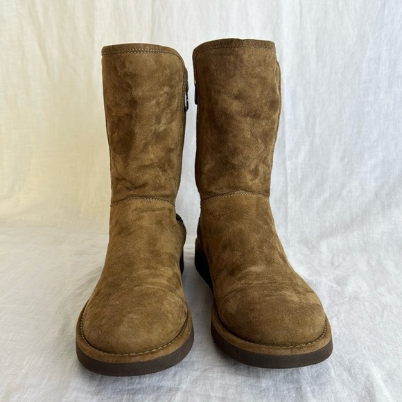 Ugg Abree Short 11 Boot With Side Zip Size 7 Made in Italy - Picture 5 of 12